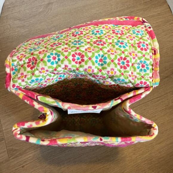 Vera Bradley Capri  Melon Mini Lunch Tote Retired Pink Green Paisley Pattern - Picture 7 of 10